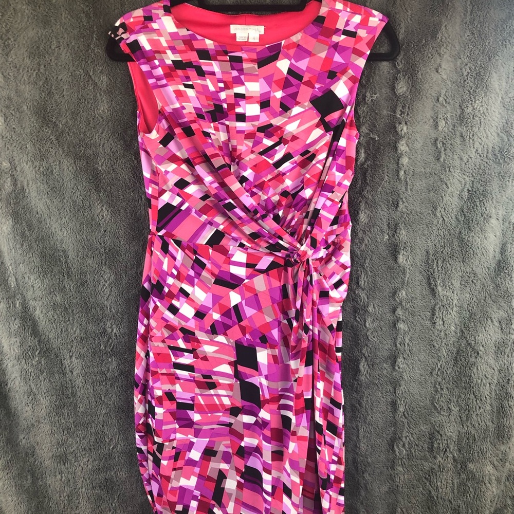 Pink Geometric Dress